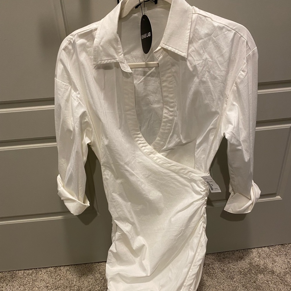 White Shirt Dress Never worn with Tags
